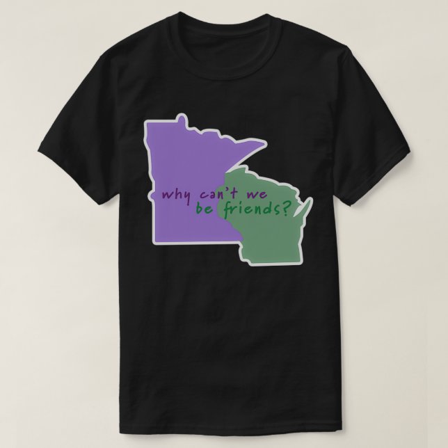 Camiseta Minnesota e wisWisconsin (Frente do Design)