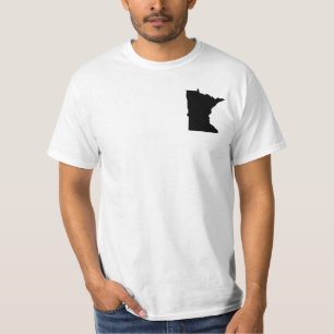 Camiseta Minnesota em preto e branco
