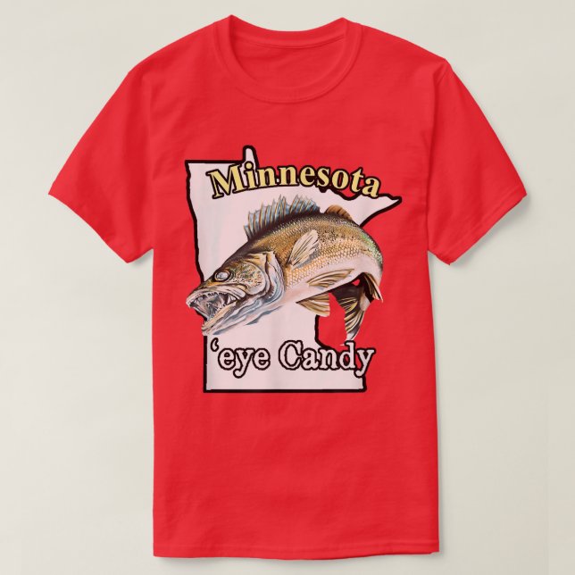 Camiseta Minnesota 'Eye Candy Funny Walleye 811 (Frente do Design)