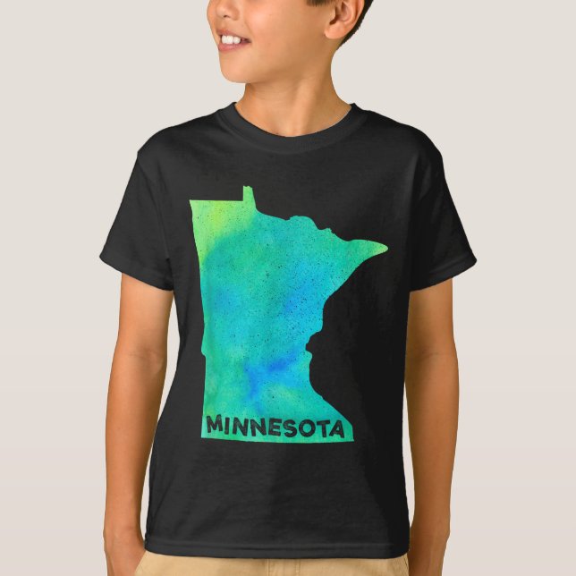 Camiseta Minnesota Home State Women Men Kid Roots Map Love  (Frente)