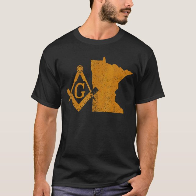 Camiseta Minnesota Masons Grand Lodge Mnfreemason do Pai (Frente)