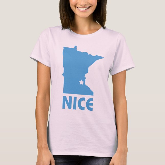Camiseta Minnesota Nice Damas Orgânicas T (Frente)