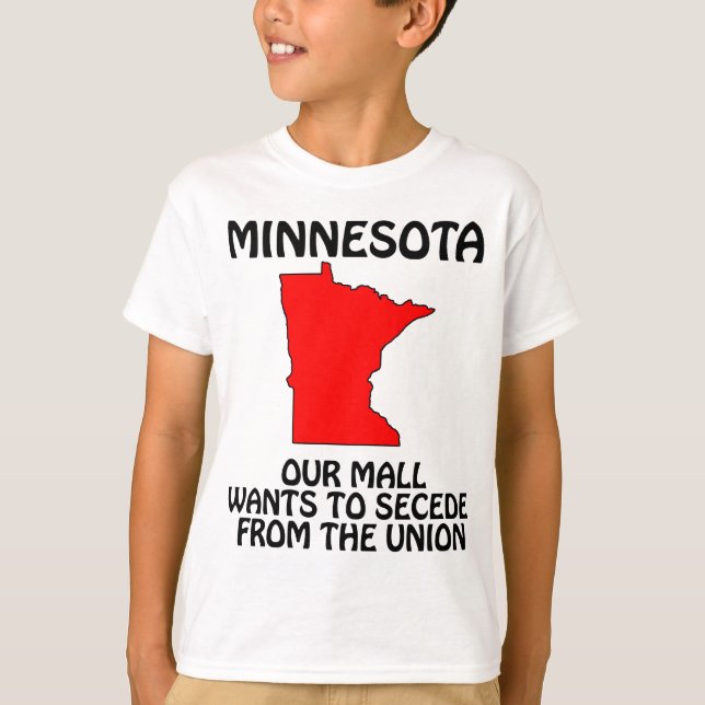 Camiseta Minnesota - Nosso Shopping Quer Seceder da União (Frente)