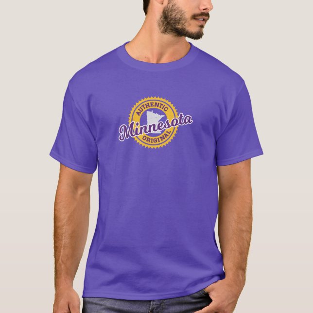 CAMISETA MINNESOTA - ORIGINAL AUTÊNTICO - CORES VIKINGS (Frente)