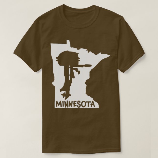 Camiseta Minnesota Outboard Souvenir (Frente do Design)