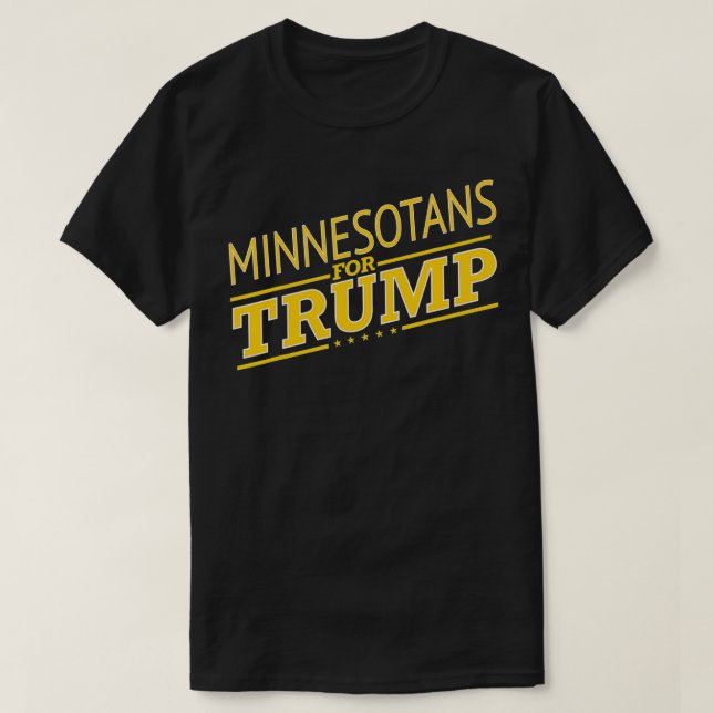 Camiseta Minnesota Para Trump 2020 Segunda Eleição Presiden (Frente do Design)