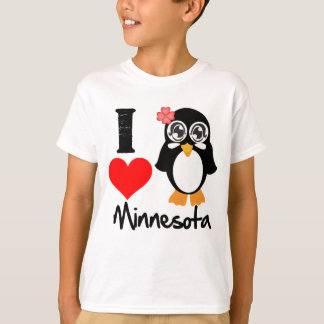 Camiseta Minnesota Penguin - I Love Minnesota
