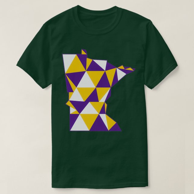 Camiseta Minnesota Purple e Dourado (Frente do Design)