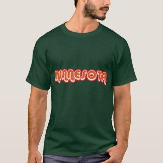 Camiseta Minnesota retro 70s vintage design com sombra