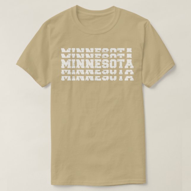 Camiseta Minnesota Stacking Vintage (Frente do Design)
