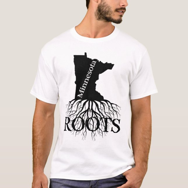 Camiseta Minnesota State Roots Women's or Men's Shirt (Frente)