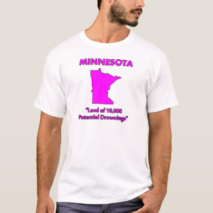 Camiseta Minnesota - Terra de 10.000 Afogamentos Potenciais