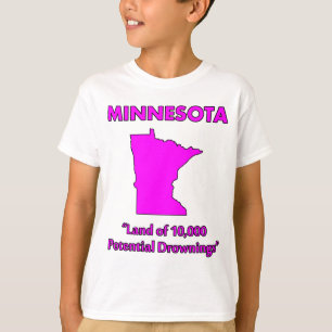 Camiseta Minnesota - Terra de 10.000 Afogamentos Potenciais