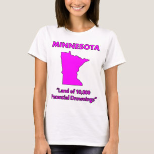 Camiseta Minnesota - Terra de 10.000 Afogamentos Potenciais
