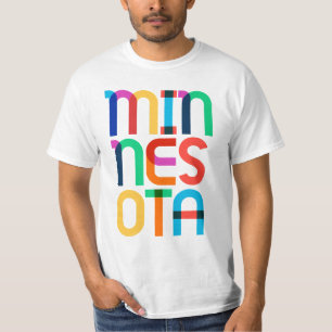 Camiseta Minnesota Vintage Retro Pop Art Tipo 80s