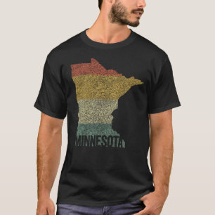 Camiseta Minnesota Vintage Retro Sunset Cores Distintas