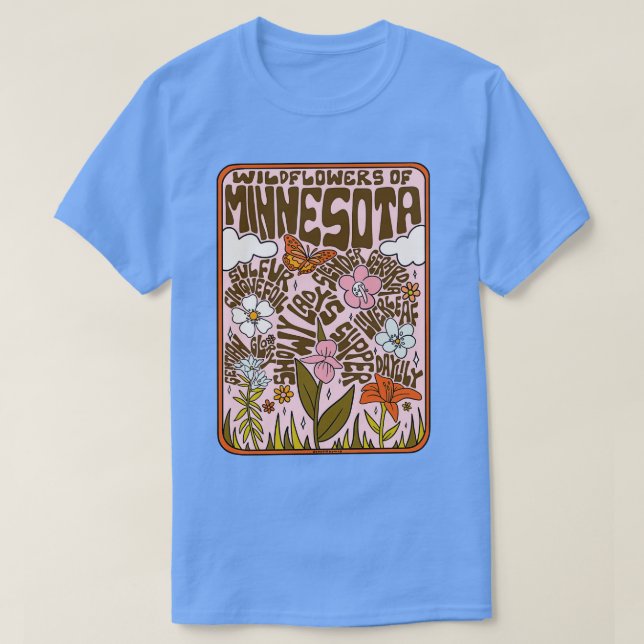 Camiseta Minnesota Wildflower (Frente do Design)