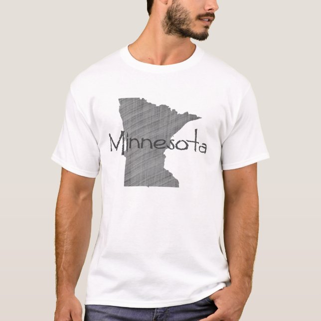 Camiseta Minnesotan Vintage Minnesota Shapboard (Frente)
