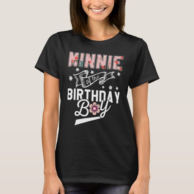 Camiseta Minnie da vovó Dia de as mães de aniversário (Frente)