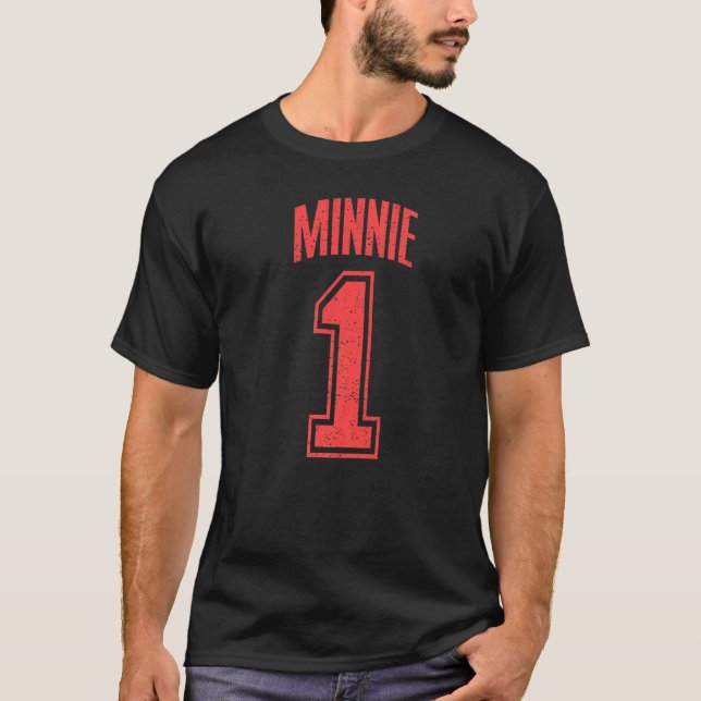 Camiseta Minnie Supporter Número 1 Maior Ventilador (Frente)