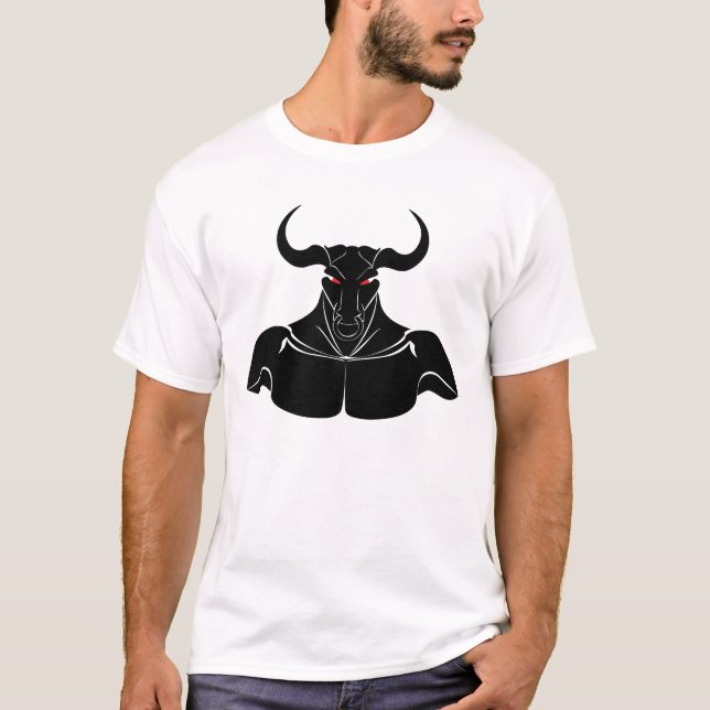 Camiseta Minotaur poderoso - preto (Frente)