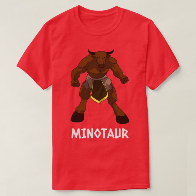 Camiseta Minotauro para pessoas que amam mitologia grega1 (Frente do Design)