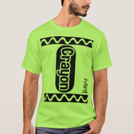 Camiseta Mint Green Crayon Halloween Figurume Mulheres