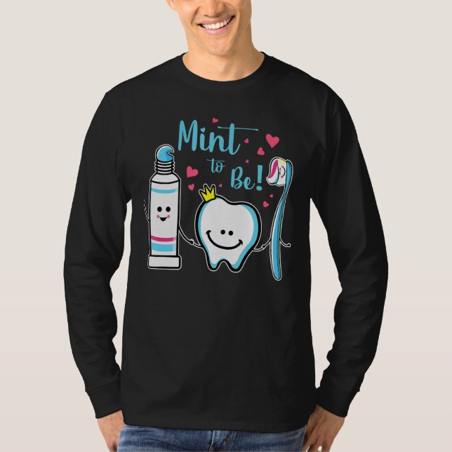 Camiseta Mint To Be Toothpaste Dentist Namorados D (Frente)
