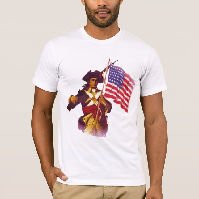 CAMISETA MINUTEMAN COM BANDEIRA (Frente)