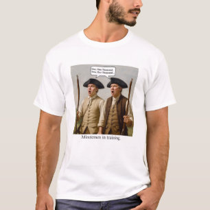 Camiseta Minutemen em treinamento.
