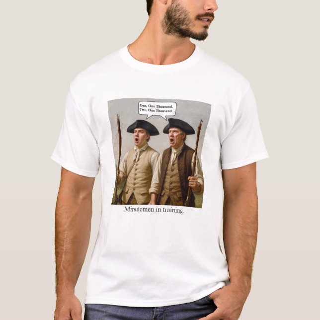 Camiseta Minutemen em treinamento. (Frente)