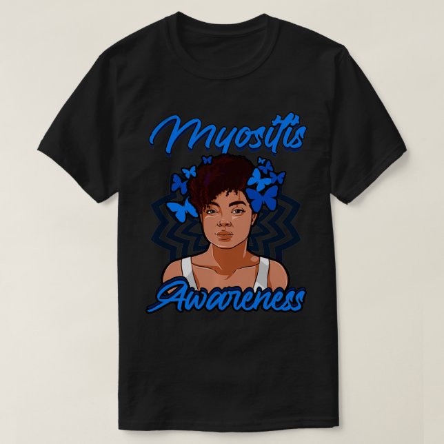 Camiseta Miosite Sensibilização Dermatomiosite Relacionada  (Frente do Design)