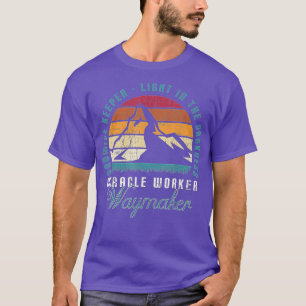 Camiseta Miracle Worker Waymaker Retro Mountain Religious C