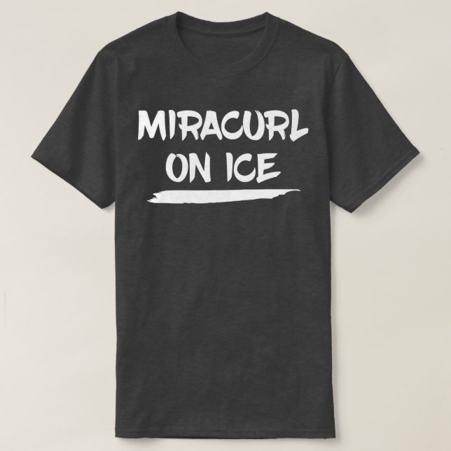 Camiseta Miracurl No Presente De Curling De Gelo (Frente do Design)