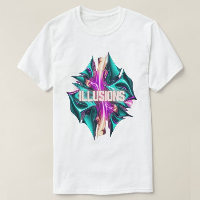 Camiseta Miragens Místicas - Ilusões (Frente do Design)