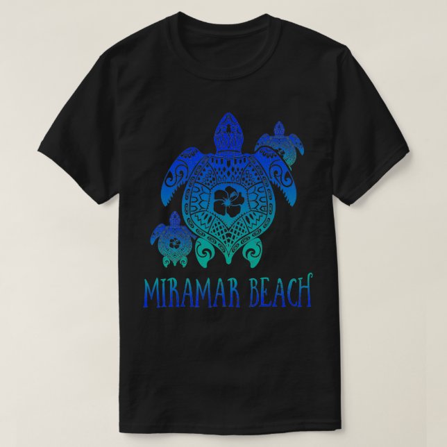 Camiseta Miramar Beach 2022 Florida Sea Turtles 2022 Vacati (Frente do Design)