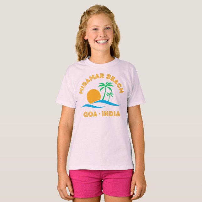 CAMISETA MIRAMAR BEACH-GOA INDIA (Frente Completa)