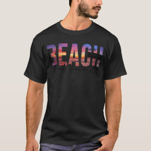 Camiseta Miramar Beach Palm Trees Beach Flórida Fa de Vacin