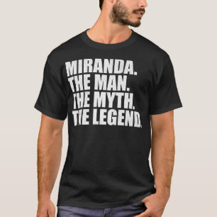 Camiseta Miranda Nome da família Miranda sobrenome Miranda