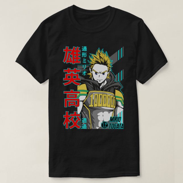 Camiseta Mirio Togata M.H.A. (Frente do Design)