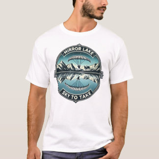 Camiseta Mirror Lake Sky to Take paragliding t-shirt 