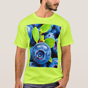 Camiseta Mirtilos Frescos Close-Up