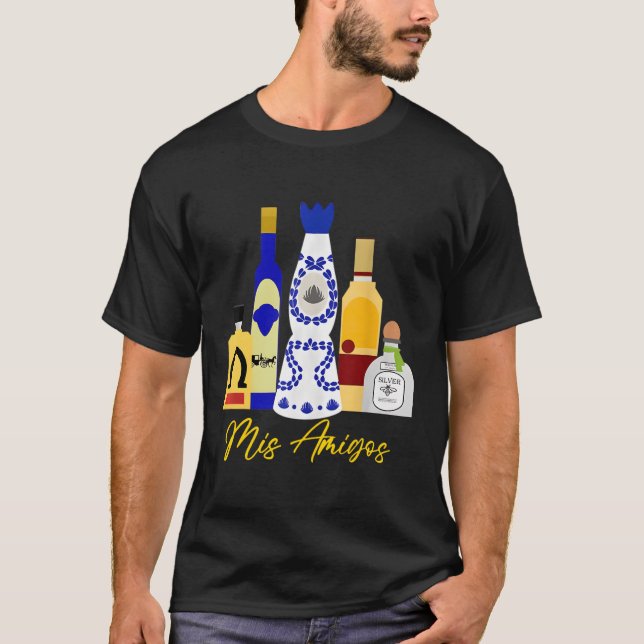 Camiseta Mis Amigos Tequila (Frente)