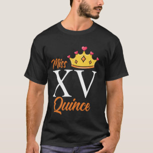 Camiseta Mis Quince 15 Birthday Partido Mexicano Quinceaner