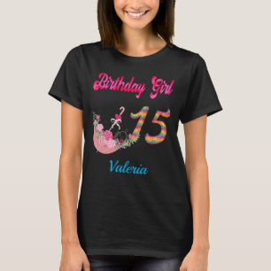 Camiseta Mis Quince Años Colorida Birthday Girl Personaliz