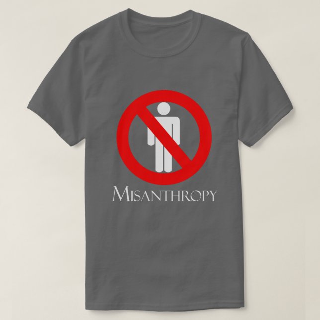 Camiseta misantropia (Frente do Design)