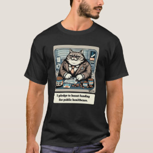 Camiseta Mischievous Meows: O Político Do Gato Crafado