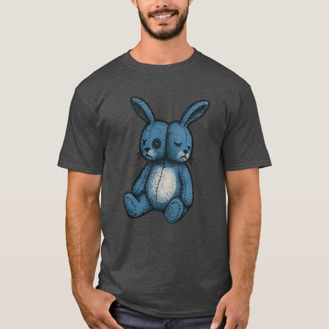 Camiseta Misfit Blue Plush Rabbit T-Shirt (Frente)