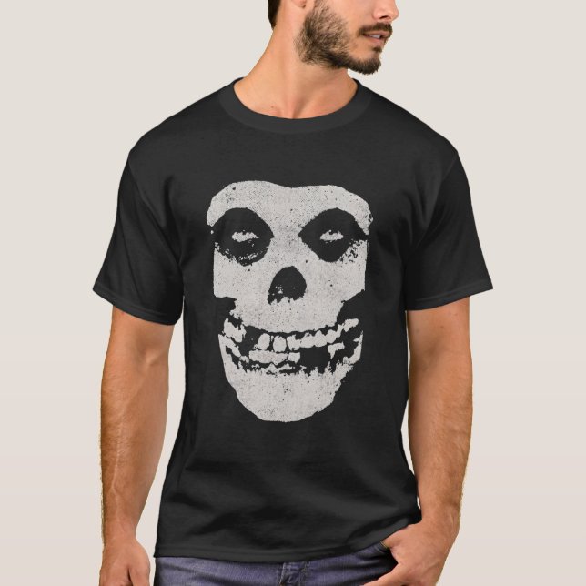 Camiseta Misfits Â€“ Distressed Skull (Frente)