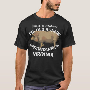 CAMISETA MISFITS BOWLING OSSOS VELHOS CHRISTIANSBURG VIRGÍN